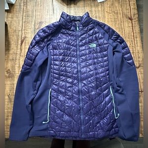 North Face Quilted Thermal Full Zip Up Jacket